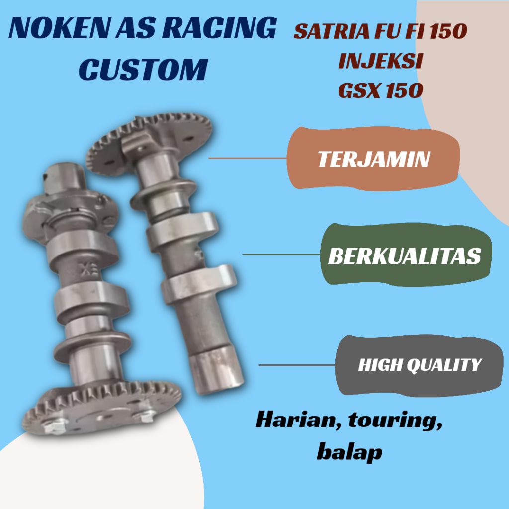 NOKEN AS SATRIA FU INJEKSI FU FI 150 GSX 150 FI HARIAN TOURING BALAP RACING BUBUT CUSTOM
