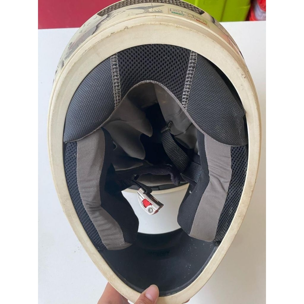 Helm Nolan N64 White doff Carlos Checa - preloved very good condition