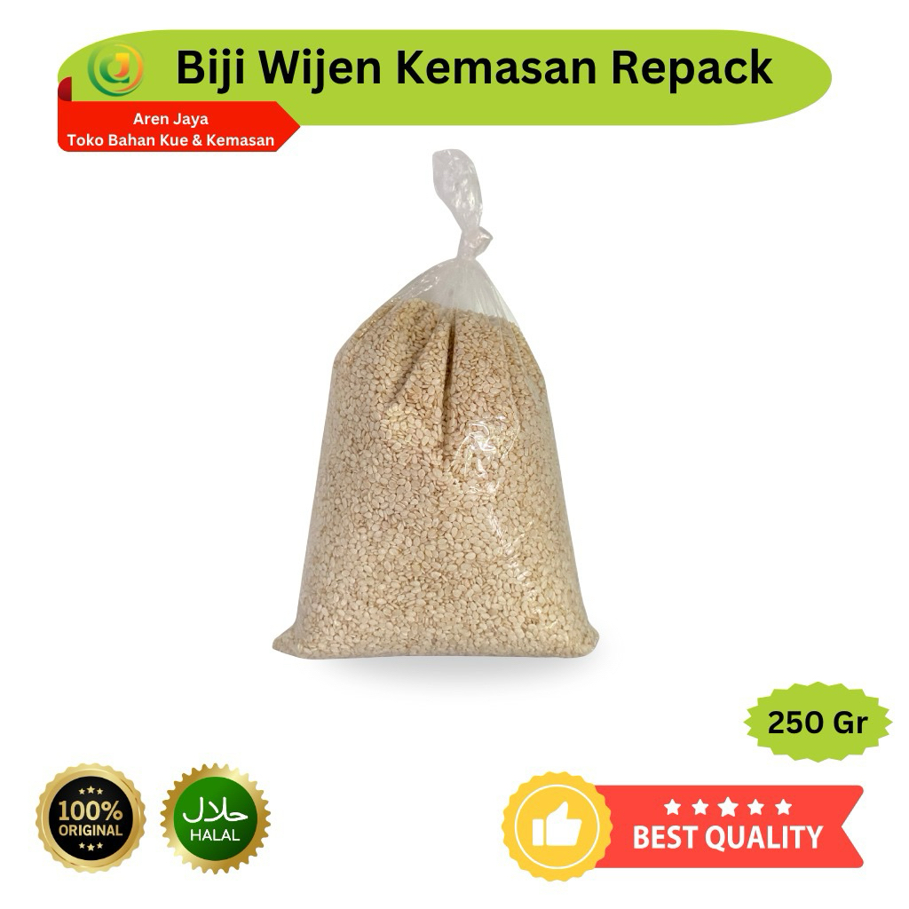 

Biji Wijen Putih Sesame Seed Kemasan Repack Kiloan 250 Gr 500 Gr 1 Kg Original