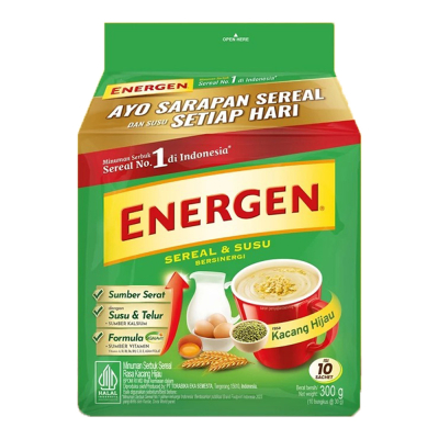

Energen Minuman Sereal Kacang Hijau 10 x 30 g