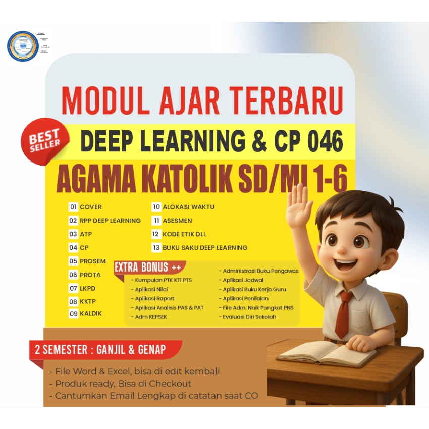 

PERANGKAT MODUL AJAR DEEP LEARNING MEPEL AGAMA KATOLIK JENJANG SD KELAS 1,2,3,4,5,6