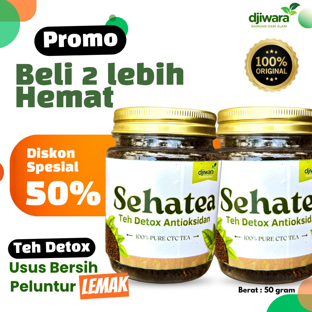 

Djiwara Sehatea- Teh Herbal Detox | Paket Hemat Teh Antioksidan Pelancar Pencernaan & Bebas Pengawet