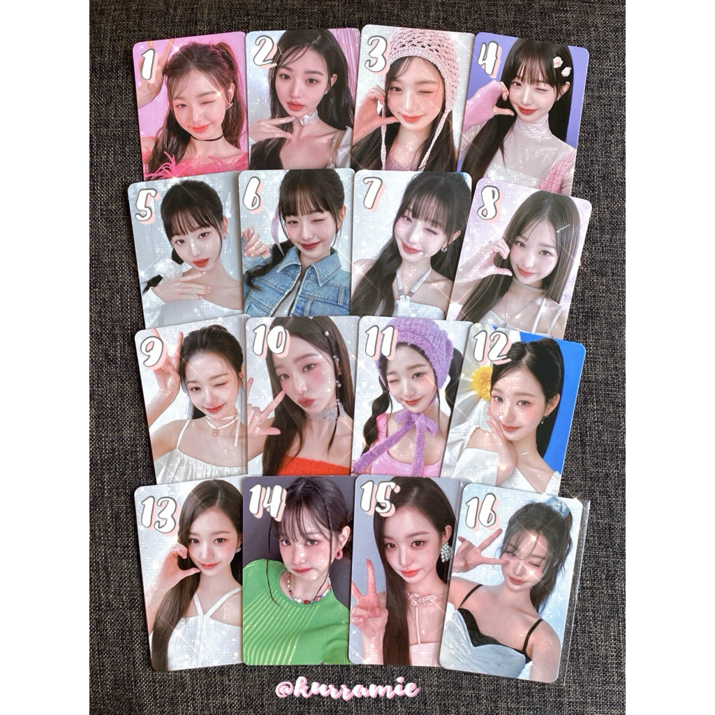 (clearance sale) all about official wonyoung photocard pc coquette ballet album after like mine swit