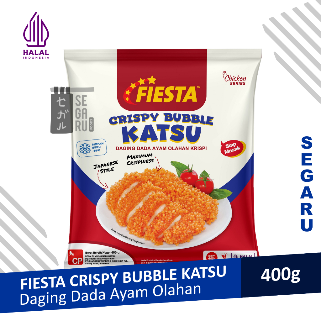 

FIESTA Crispy Bubble Katsu | Dada Ayam Olahan Krispi 400 gram