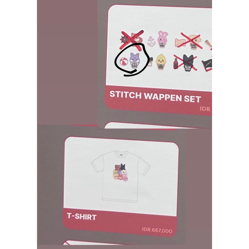 Official ANITEEZ Pop-Up merch T-shirt Sandeokki Stitch Wappen set