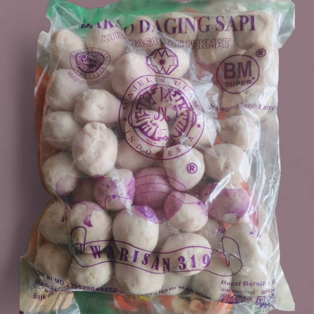 

Bakso Warisan 319 Bms Daging Sapi isi 50pcs