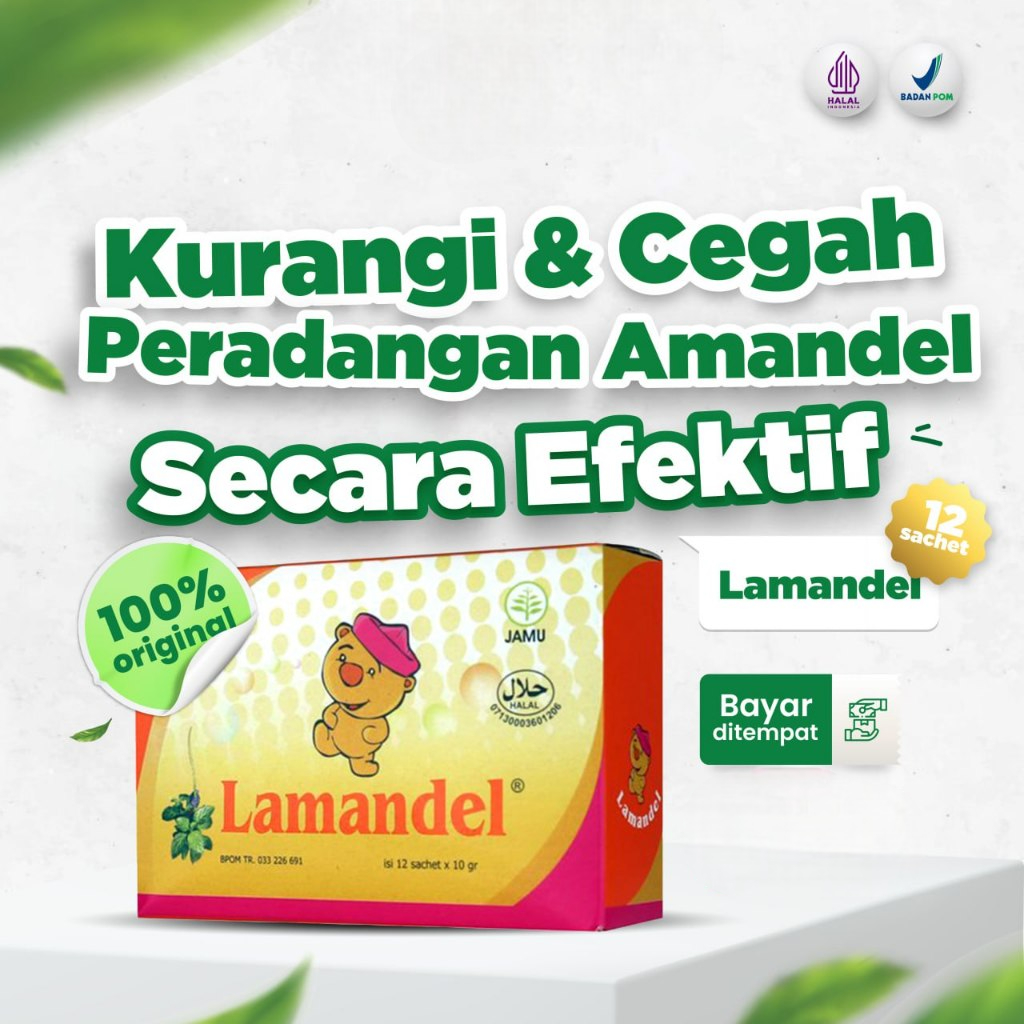 

LAMANDEL Obat Amandel Anak & Dewasa Aman di Konsumsi Kemasan Kotak Herbal Alami