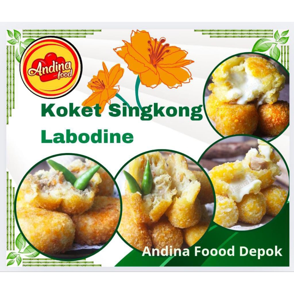 

Kroket Singkong Sosis Keju, Kroket Singkong Ayam, Kroket Singkong Daging, Kroket Singkong Keju