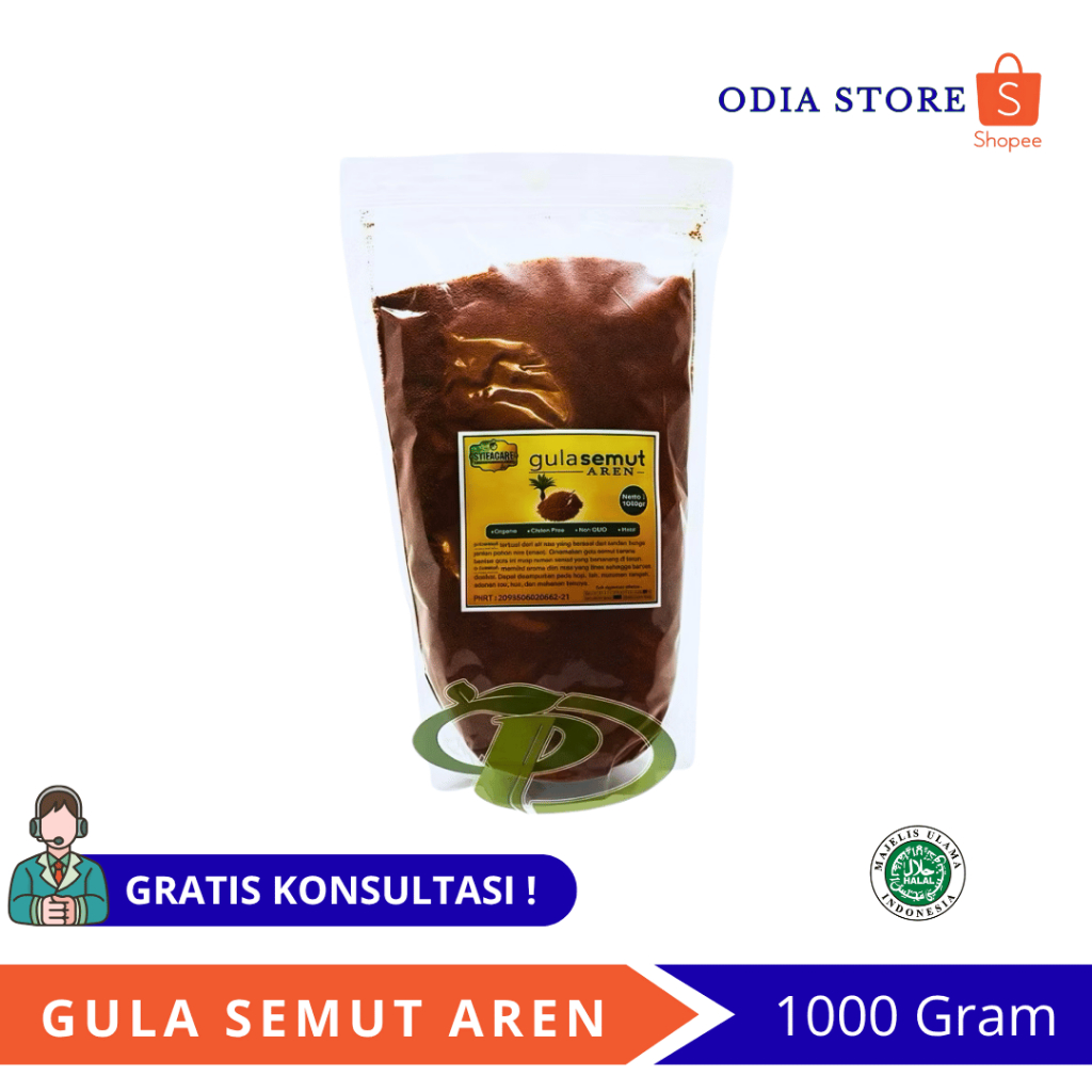

Gula Semut Aren 1KG - Gula Aren Murni untuk Kesehatan, Minuman, dan Kue