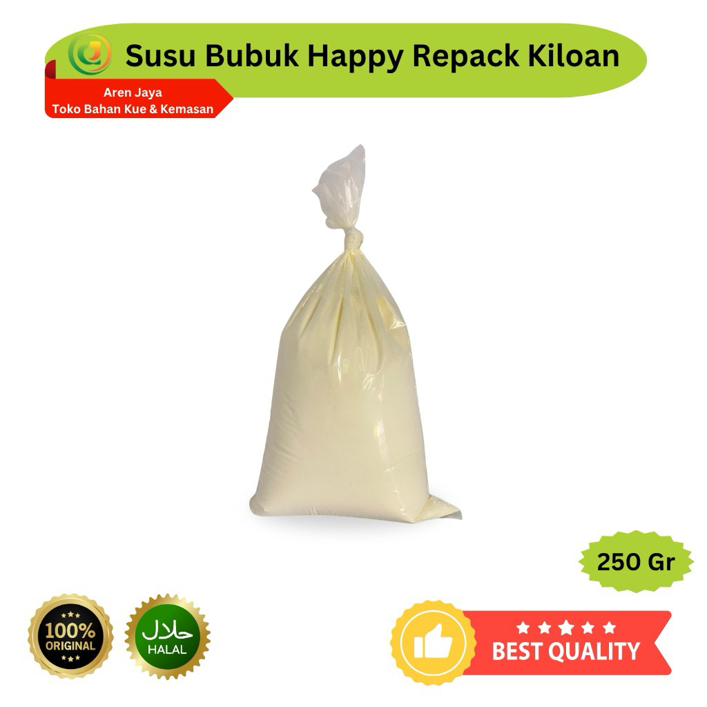 

Susu Bubuk Happy Cow Full Cream Kemasan Repack Kiloan 250 Gr 500 Gr 1 Kg Original