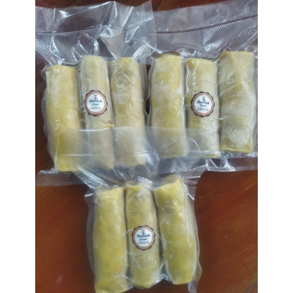 

chicken egg roll no MSG no pengawet no pewarna