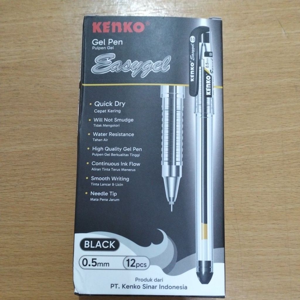 

12 PCS - PULPEN KENKO EASY GEL / PEN KENKO EASY GEL / PENA KENKO EASY GEL 0.5MM