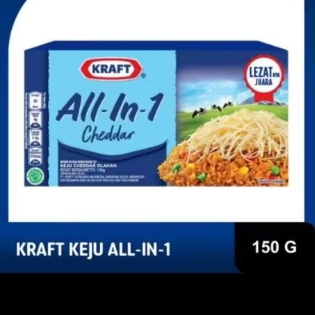 

keju Kraft All in 1 cheddar 150g exp 240925