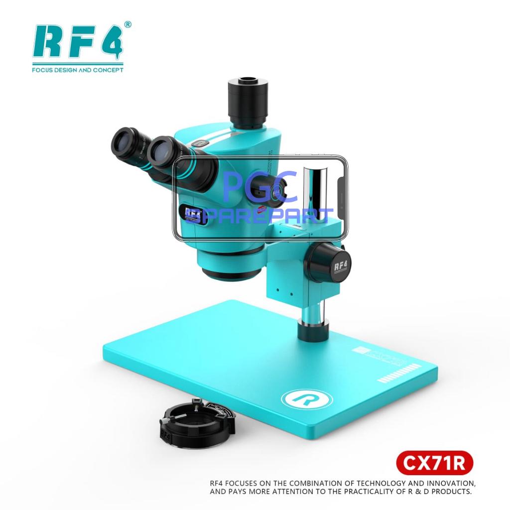 Mikroskop RF4 RF-CX71R 6.5-65X Ergonomic Design Trinocular Stereo Microscope with Big Aluminum Alloy