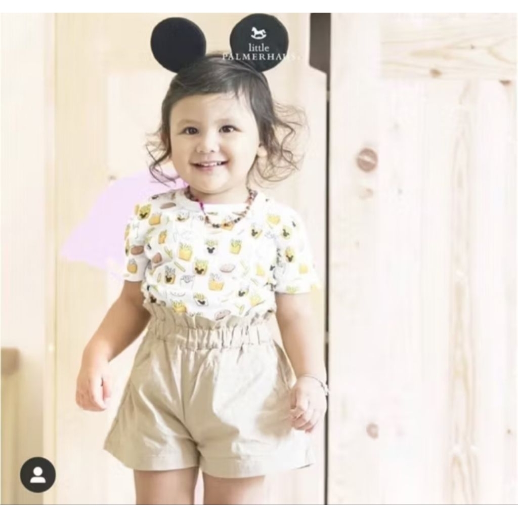 little Palmerhaus Chinos Girl Casual Short Celana Rok Anak 1-6 Tahun