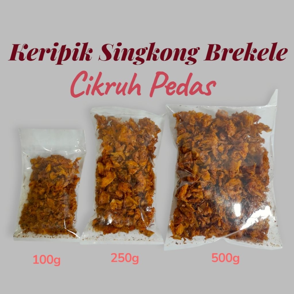 

Keripik Singkong Brekele Cikruh Pedas || 500g 250g 100g