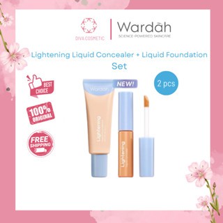 Wardah PAKET Lightening Liquid Foundation dan Wardah Lightening Liquid Concealer