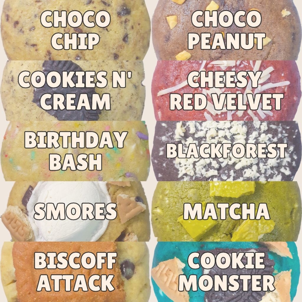 

soft baked cookies (min. beli 3 cookies)