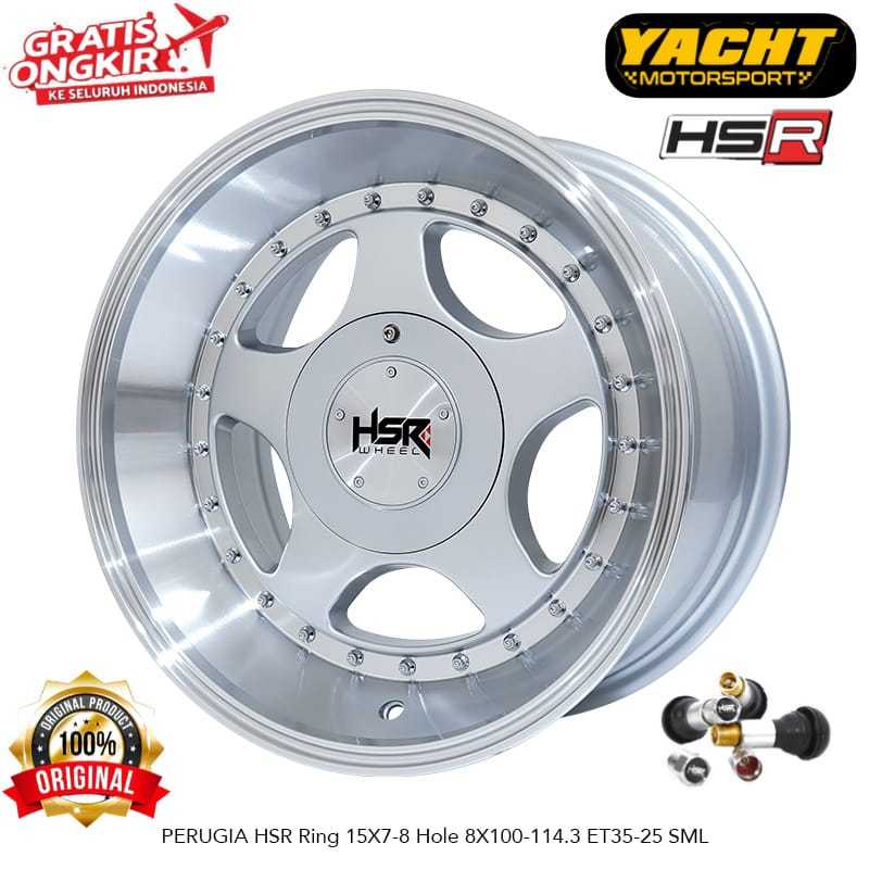 Velg HSR Celong Ring 15 Lebar 7/8 Kijang Livina Avanza Brio Free Ongkir