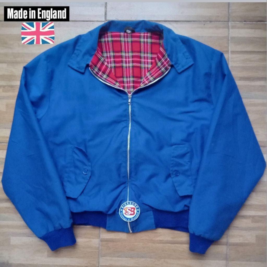 HARRINGTON JACKET ROYAL BLUE MADE IN ENGLAND