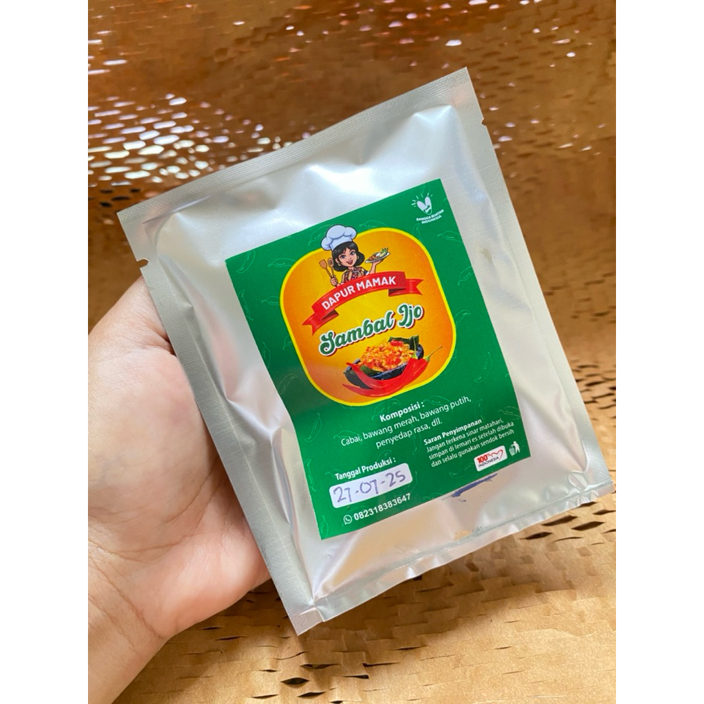 

Sambal cumi cabe ijo saset