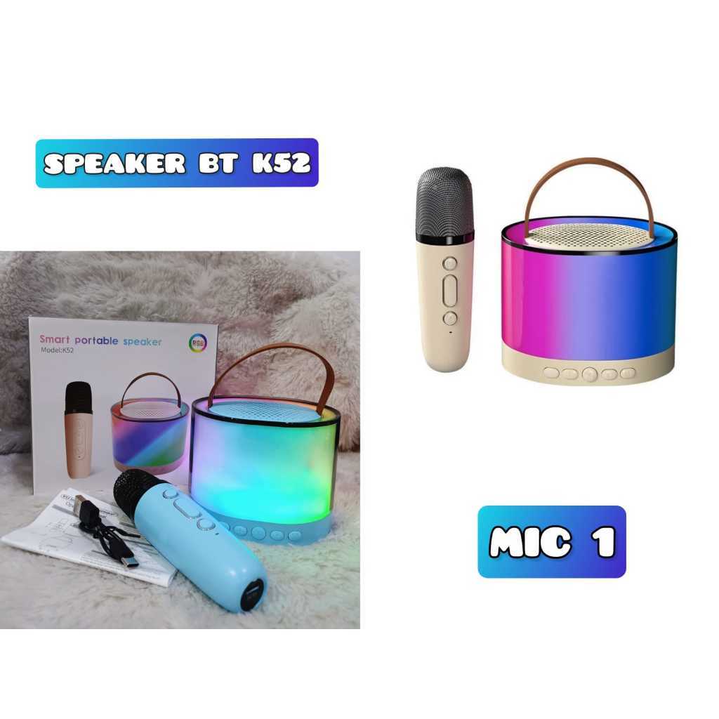 speaker K52 Dual-Microphone Bluetooth Karaoke 1 mic