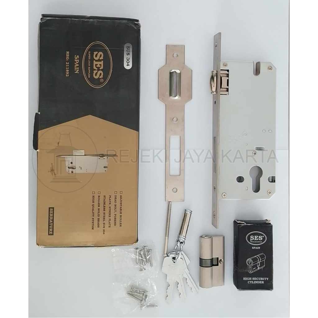 Body Kunci SES VIP S2036 Pelor Mortise Lock
