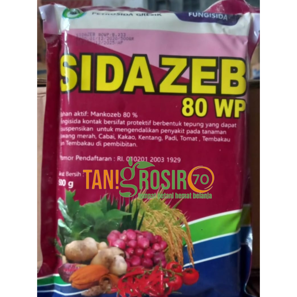 Fungisida SIDAZEB 80 WP 1kg -  MANKOZEB 80% PETROSIDA GRESIK