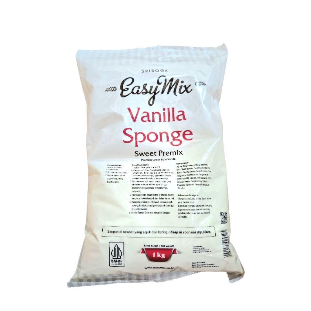 

Tepung easy mix vanilla sponge sweet premix untuk bolu vanilla 1 kg