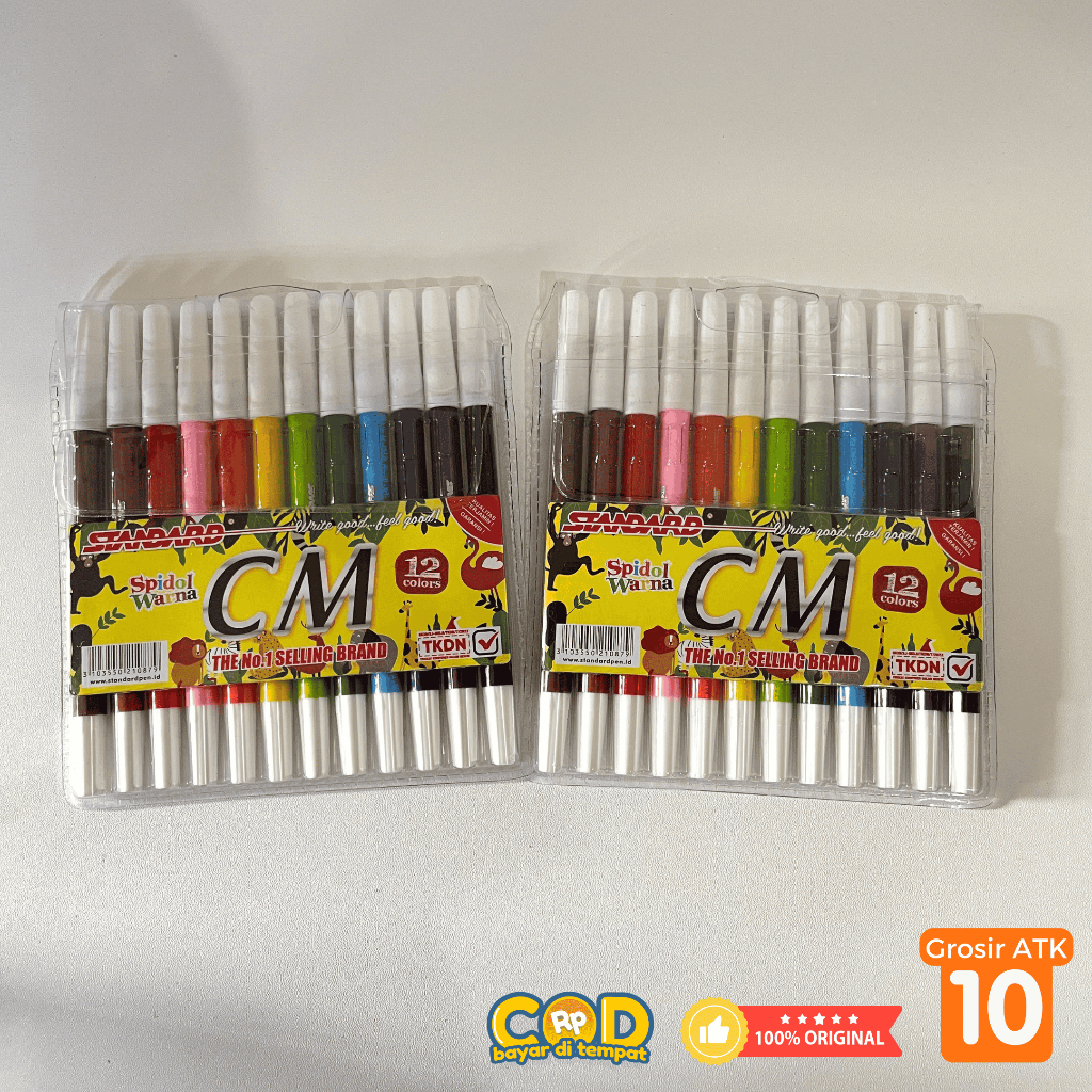 

SPIDOL WARNA WARNI STANDARD 12 WARNA