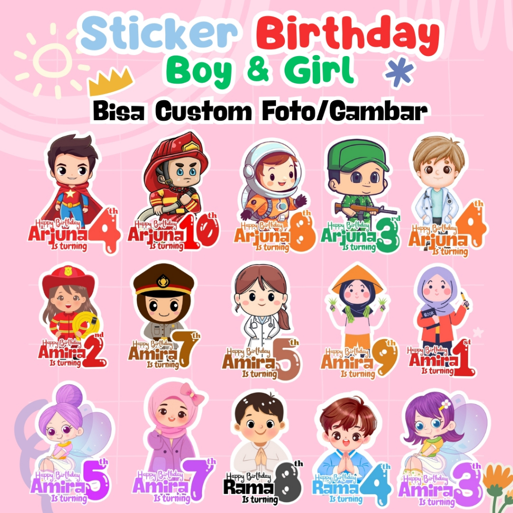

(READY STOK) STICKER ULANG TAHUN / STICKER BIRTHDAY / STIKER ULTAH ANAK / STIKER CUSTOM FOTO / STICKER ULTAH / STIKER ULTAH / STIKER BENTO / STIKER ULANG TAHUN ANAK / ULANG TAHUN / DEKORASI ULTAH ULANG TAHUN