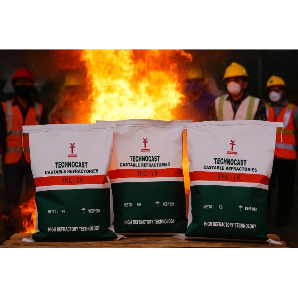 Semen Cor Tahan Api (Castable Suhu Tinggi Ekstrem)