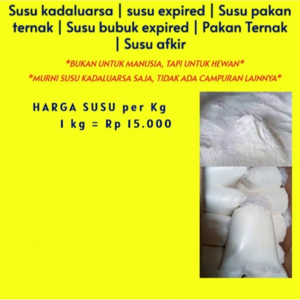 susu expired untuk campuran pakan ternak
