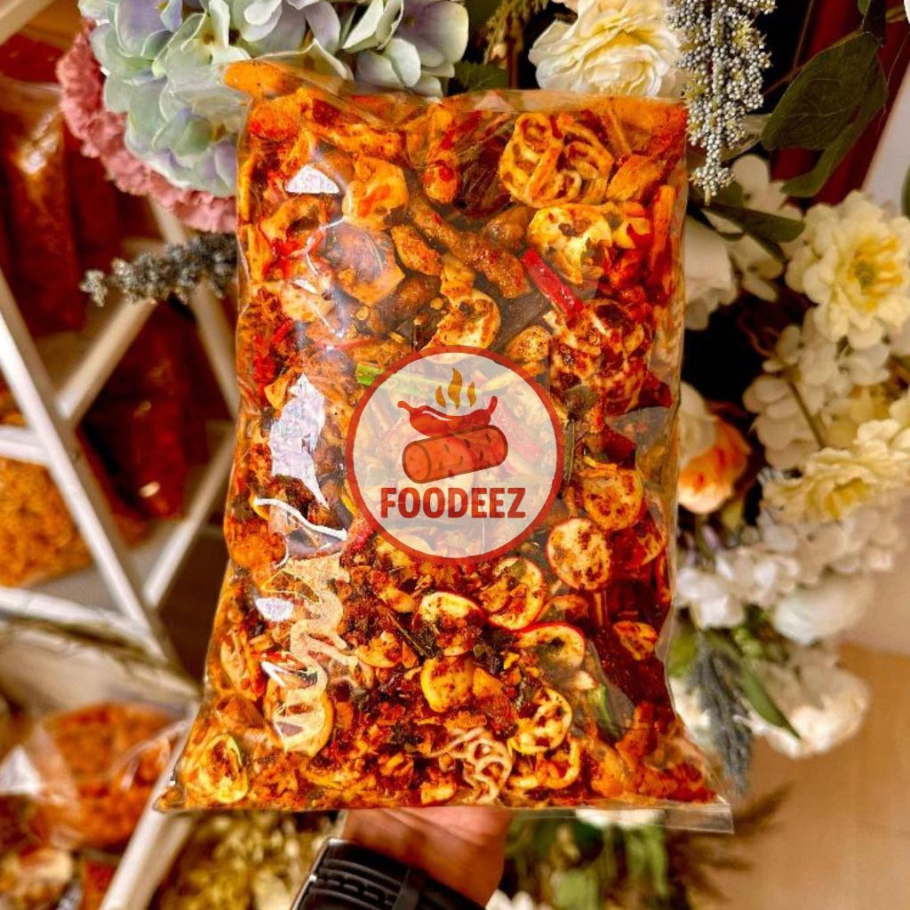 

Seblak Mix Campur Bumbu Melimpah Chili Oil Rempah Pilihan Pedas Daun Jeruk