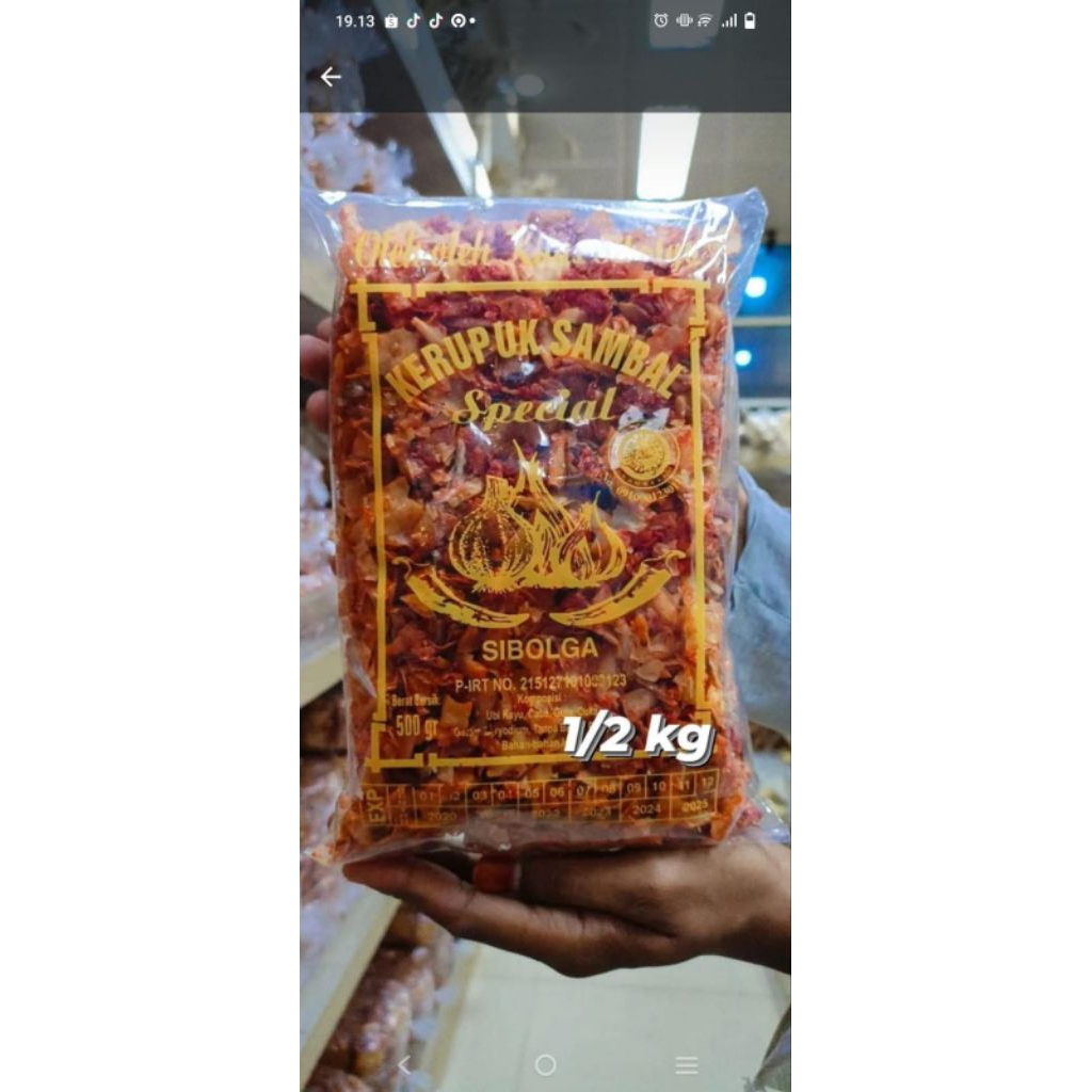 

keripik sambal bawang Sibolga