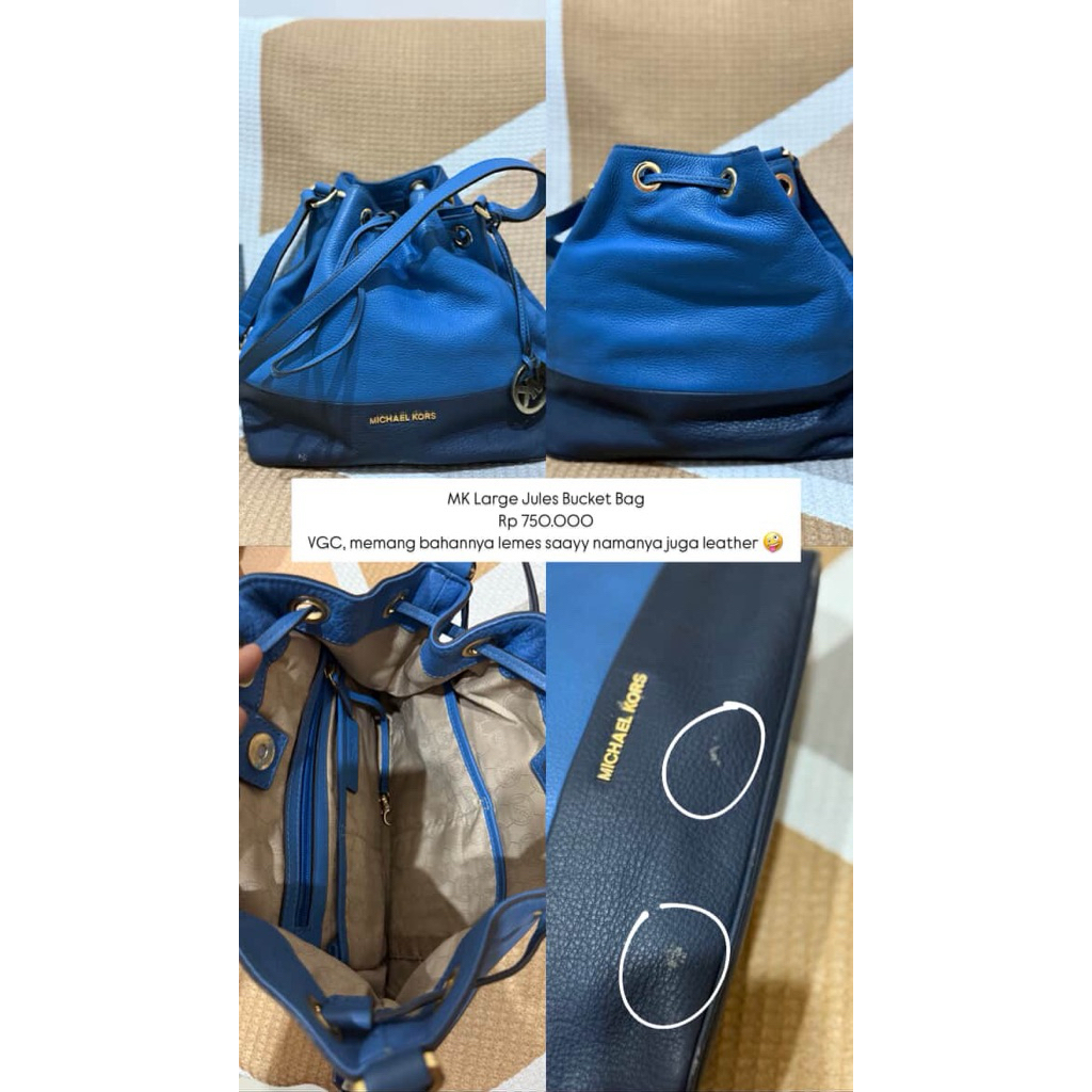 preloved - MK Large Jules Bucket Bag