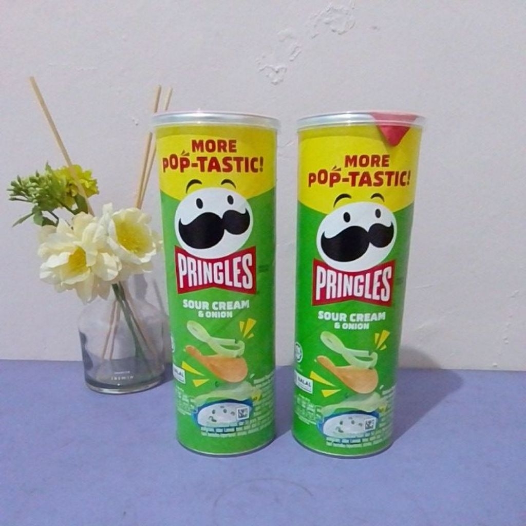 

PRINGLES SOUR CREAM & ONION UKURAN 102 GRAM EXPIRED MARET 2026