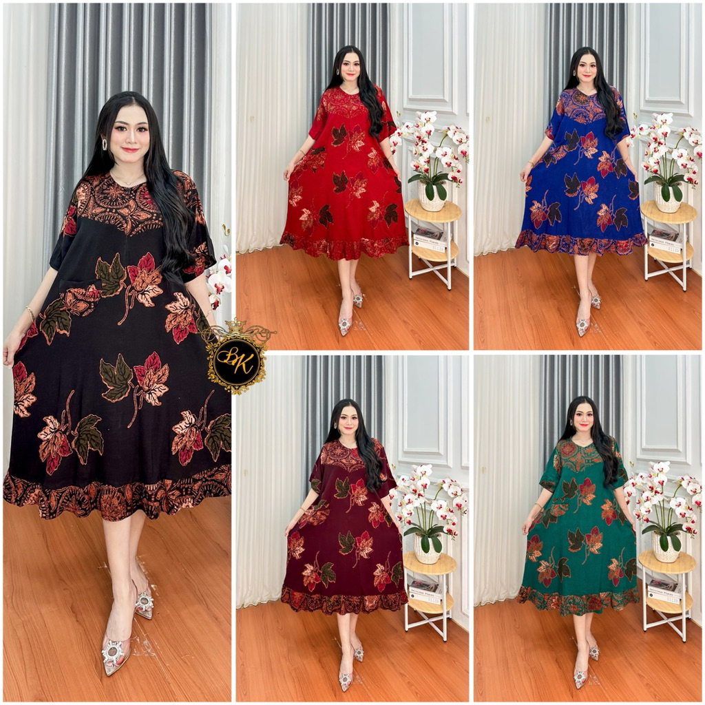 Daster Payung Cap Jumbo Ld 130| Daster Cap Jumbo Ld 130| Daster Cap Batik Jumbo