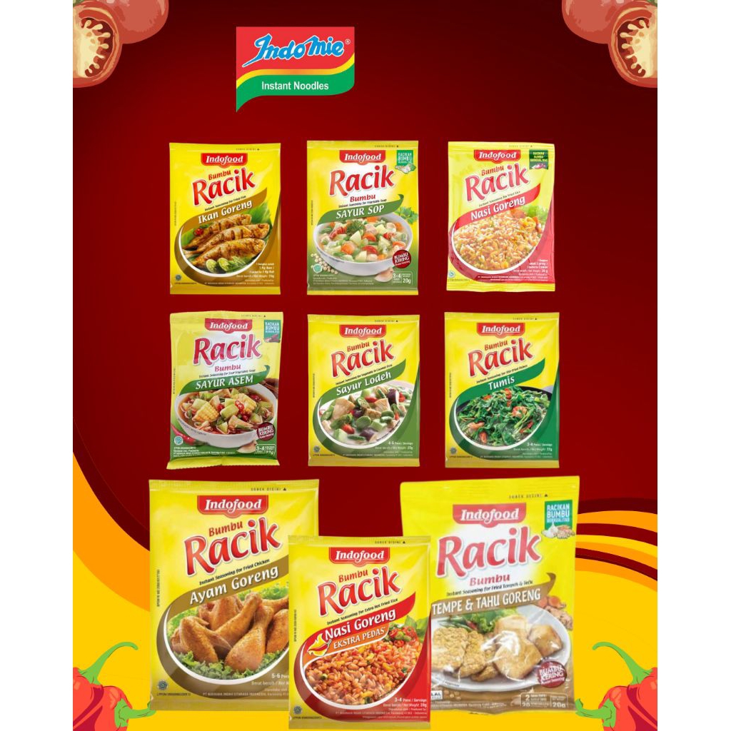 

Bumbu racik Indofood all variant / bumbu racik aneka rasa indofood