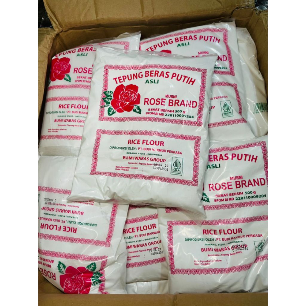 

500gr Tepung Beras Putih Merk Rose Brand/Tepung Beras Putih Murni/Tepung Beras