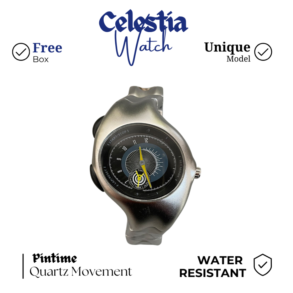 READY STOCK Jam Tangan Pria Pintime Y2k Homage Triax Classic Yellow