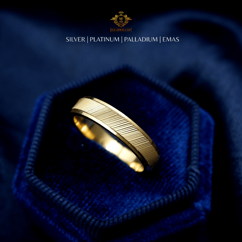 Cincin pria platinum palladium emas custom P13