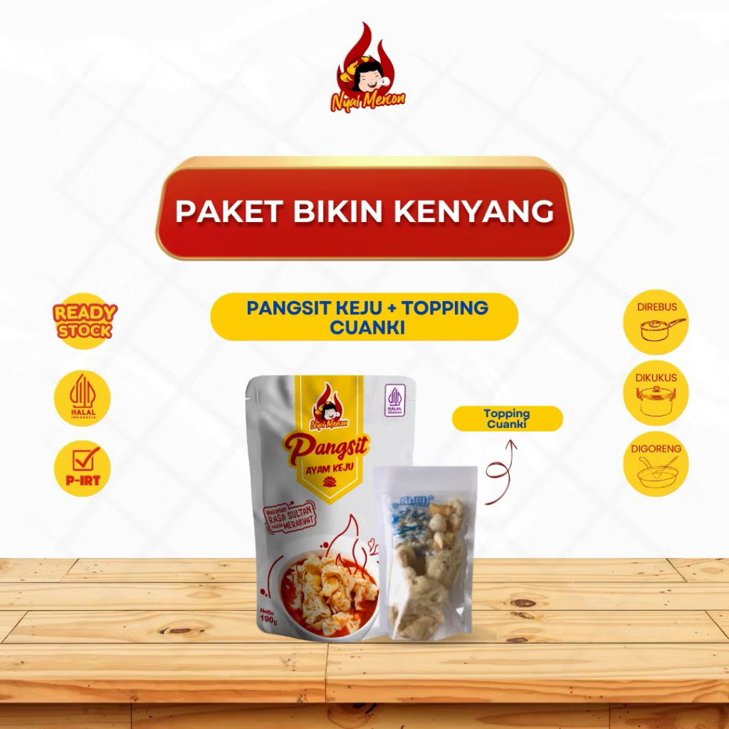 

Pangsit Ayam Keju + Topping