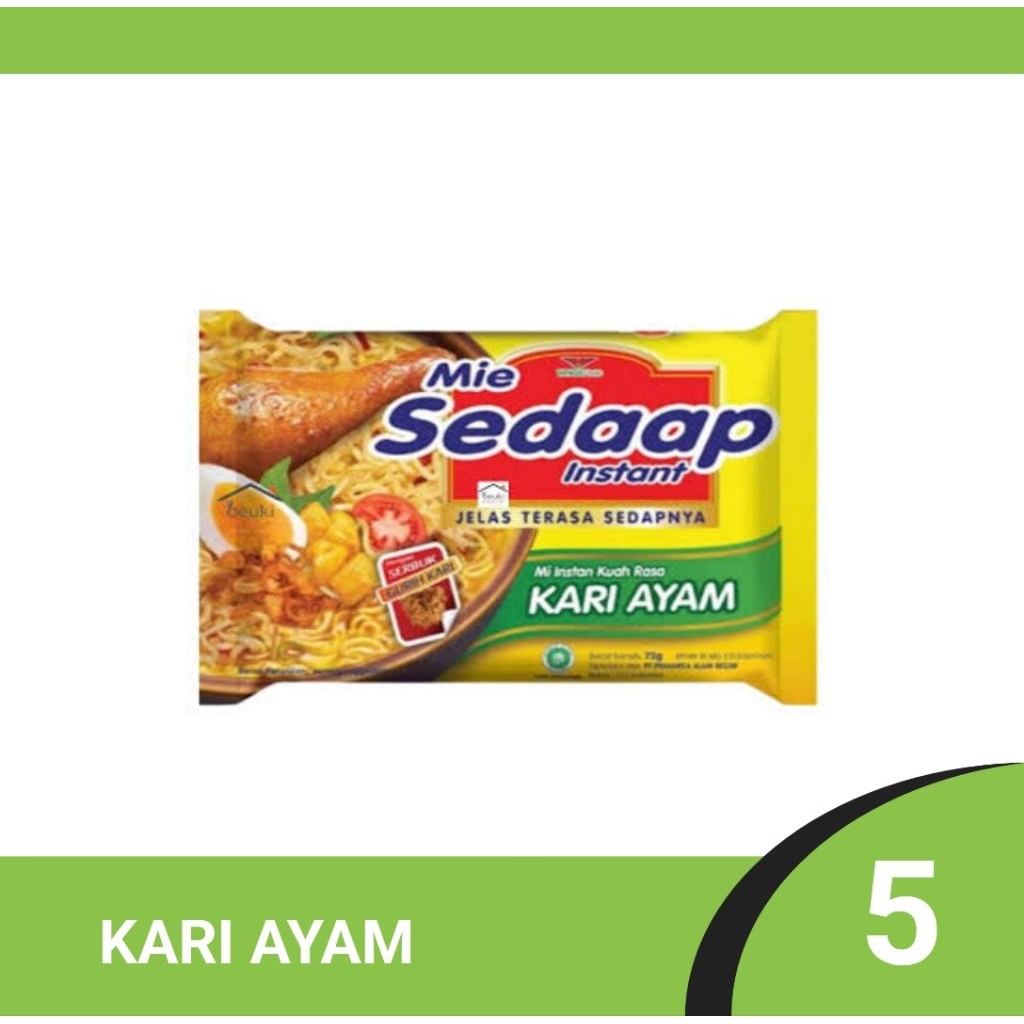 

MIE SEDAAP Kari ayam 5 pcs