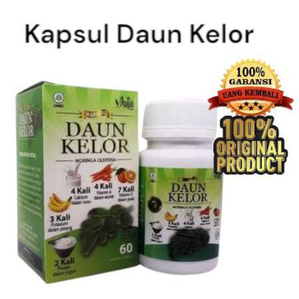Kapsul Daun Kelor Original Ekstrak Daun Kelor 100%