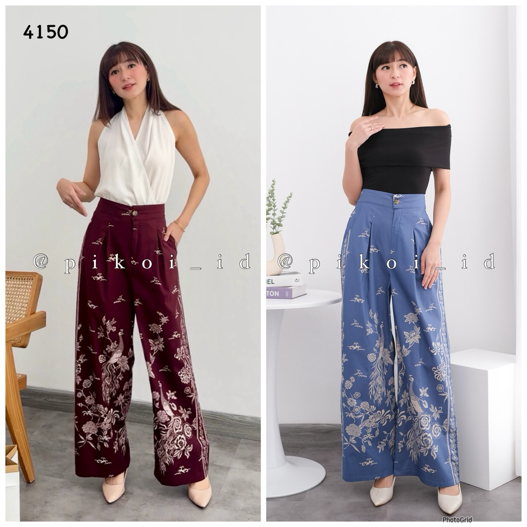 Celana panjang batik wanita modern / celana kulot batik / 4160