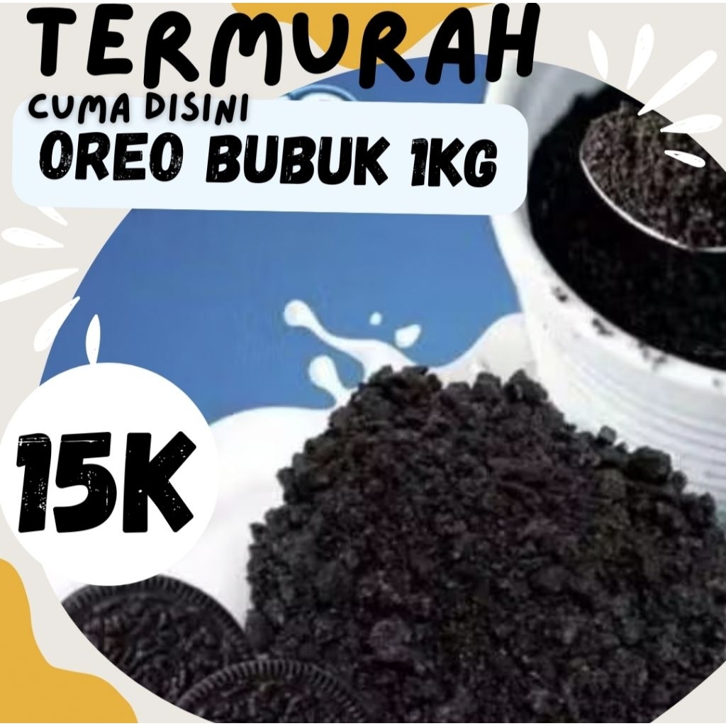

TERMURAH!! 1KG OREO BUBUK /OREO REMUK/ TOPPING OREO