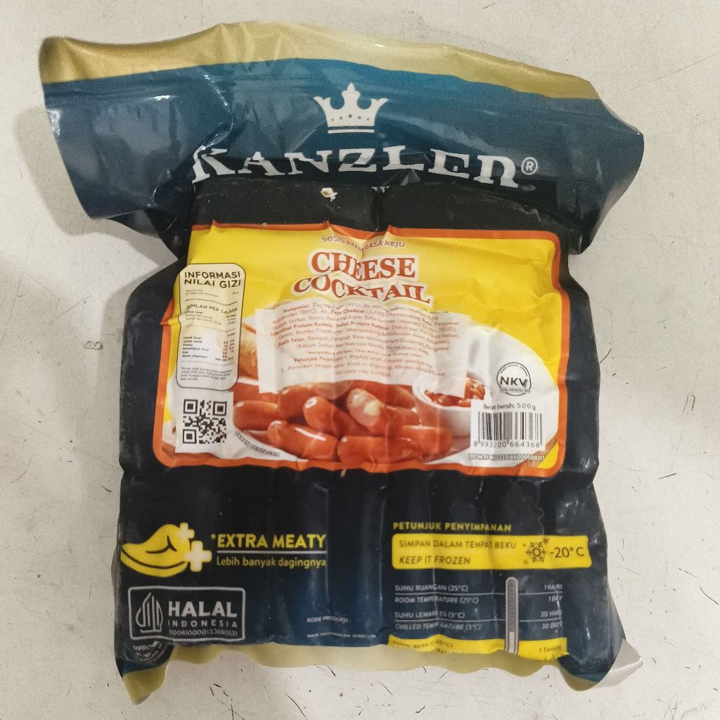 

Sosis Cheese Cocktail Kanzler Cimory 500gr