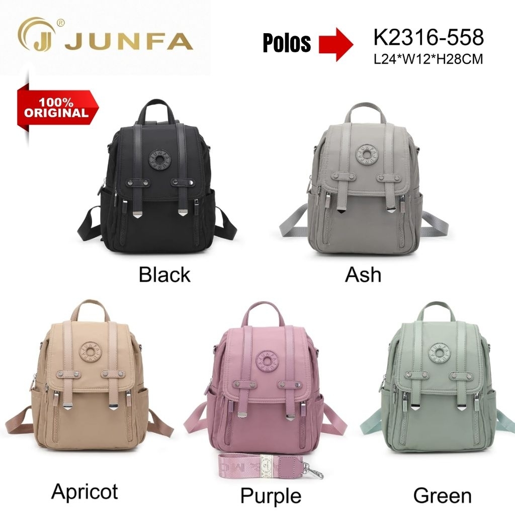 Junfa-2316 Ransel Mini Tas Piktik Tas Wanita Kasual Soft Color