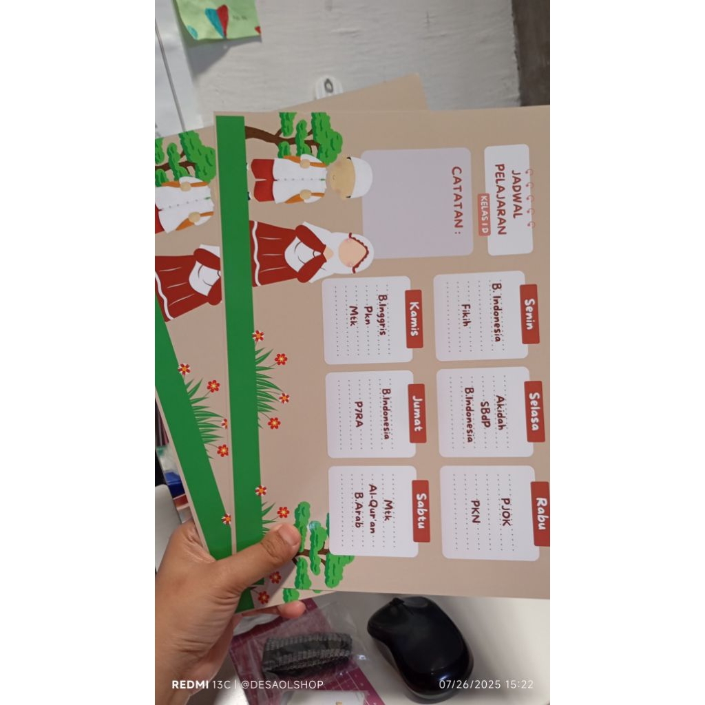 

CETAK JADWAL PELAJARAN || FREE DESAIN